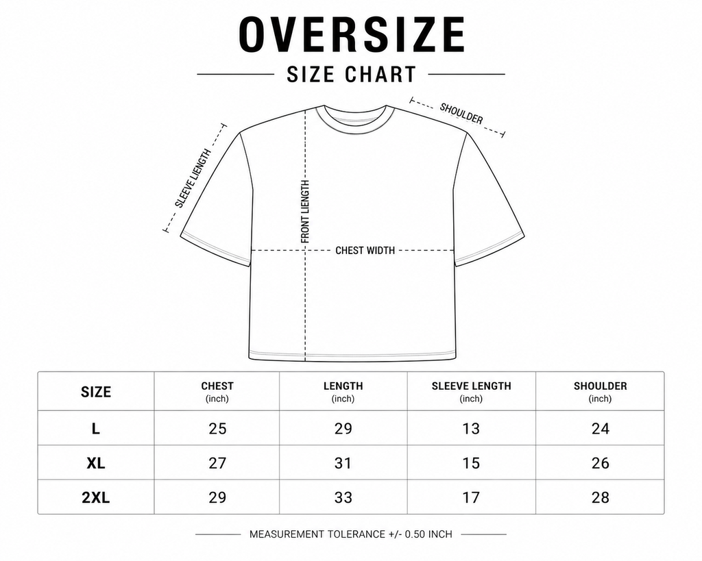 Awakening Oversized Tee – Phantom White